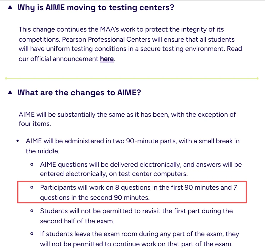 紧急!2026AIME赛制彻底变了,考试形式/晋级分数线/年龄门槛一文讲清~ 紧急!2026AIME赛制彻底变了,考试形式/晋级分数线/年龄门槛一文讲清~