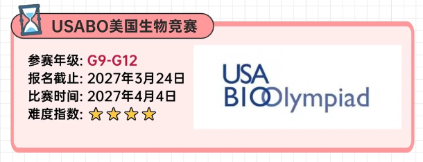 三大国际生物竞赛全科普，USABO/BBO/BrainBee从含金量到考点全讲清，你适合哪个？