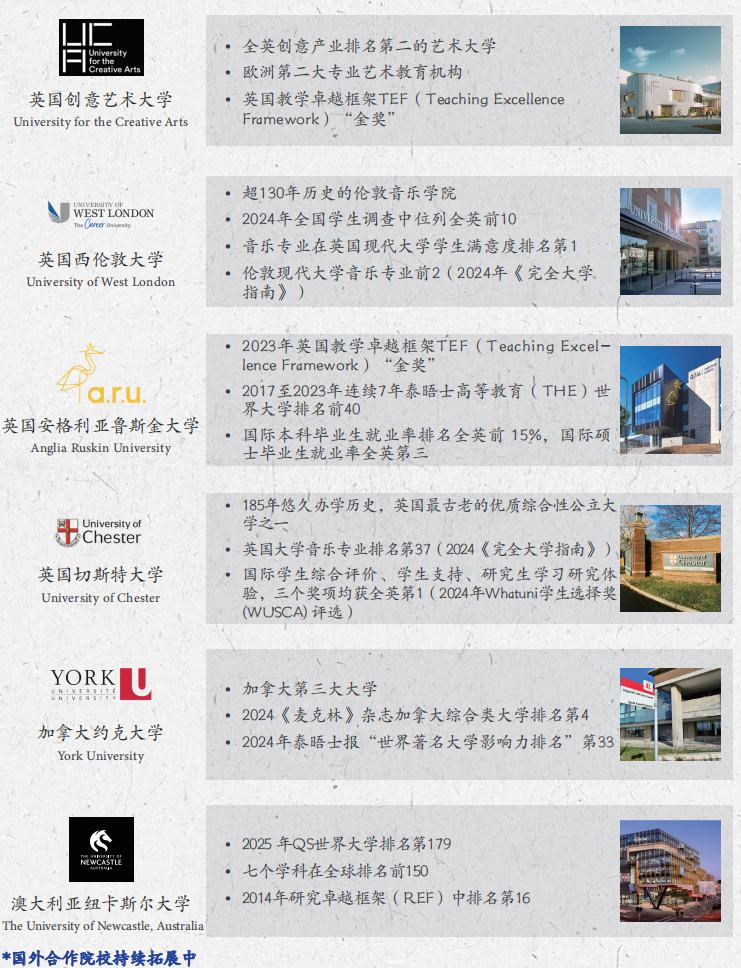 广东2+2中外合办 | 星海音乐学院2+2国际本科2026年招生简章！