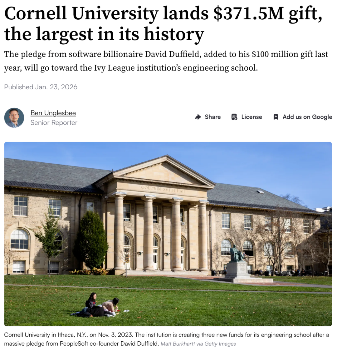 黄仁勋为范德堡大学捐赠7500万美元！科技巨头正在把钱“砸向”这些赛道...