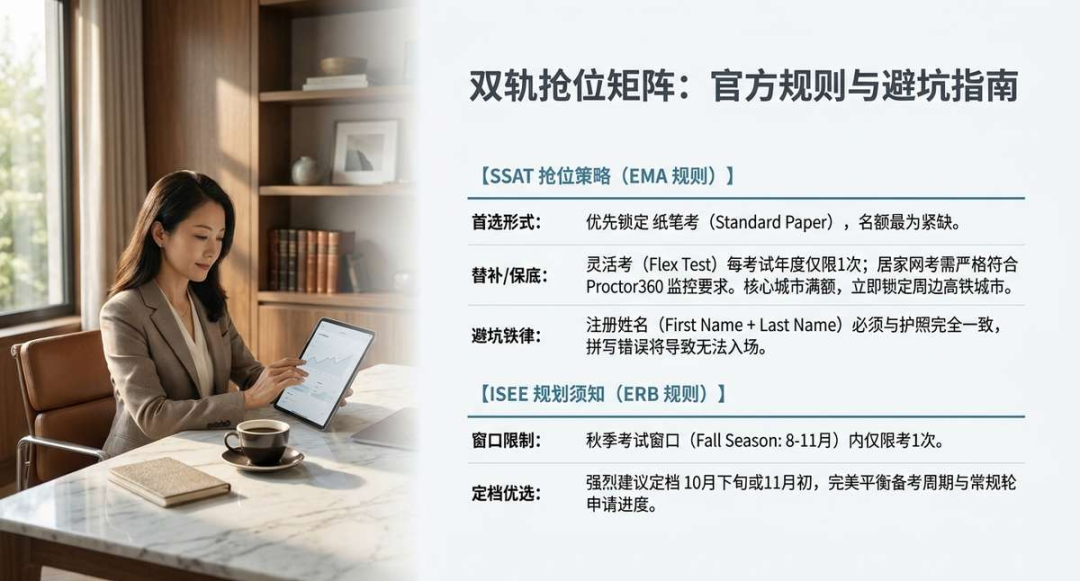 2027美高申请冲刺!SSAT/ISEE 考位抢疯了,中国家庭如何锁定秋季黄金席位? 2027美高申请冲刺!SSAT/ISEE 考位抢疯了,中国家庭如何锁定秋季黄金席位?