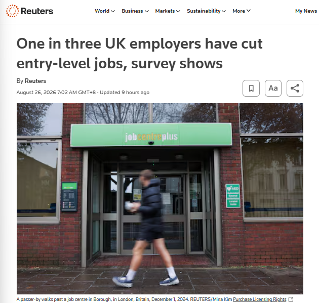 英国毕业生岗位暴跌45%，创十年新低！牛剑G5却霸榜全球就业力，“马太效应”有多残酷？