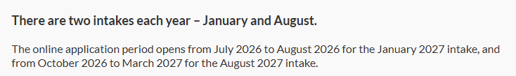 2027Fall | 南洋理工大学各专业申请时间汇总