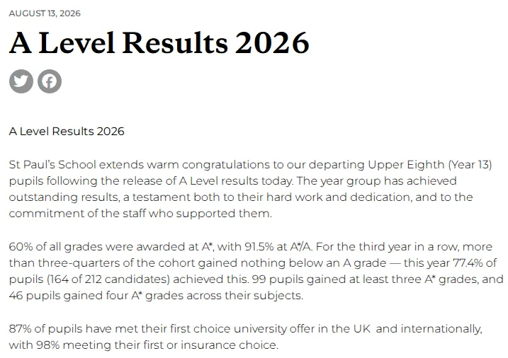 2026英国AL成绩最佳私校TOP100排名 2026英国AL成绩最佳私校TOP100排名