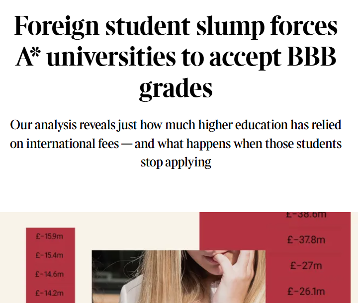 A-level临近放榜 泰晤士报披露 英国名校集体抢人 A*AA专业竟录到BBB 17所名校降分补录预定