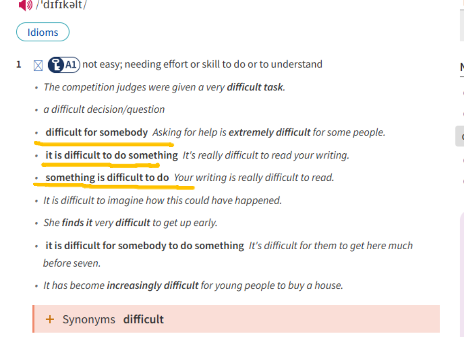 Students feel difficult to do sth为什么是错的？妥妥的5.5分表达