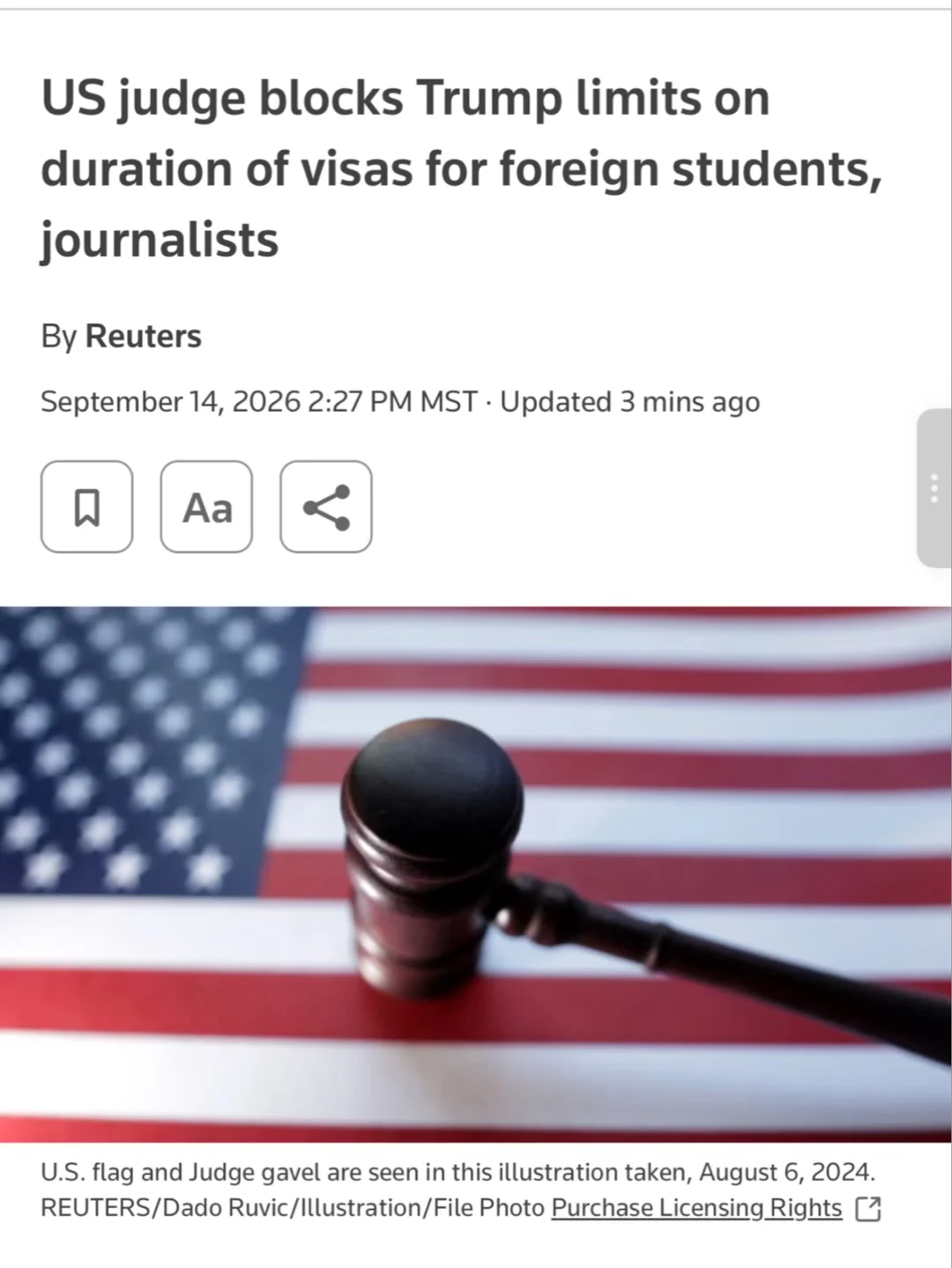 美国D/S新规生效前一天被叫停