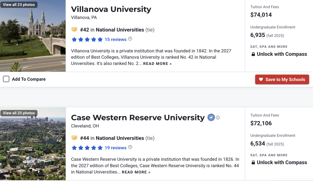 排名大洗牌!2027 USNews全美大学排名发布! 排名大洗牌!2027 USNews全美大学排名发布!
