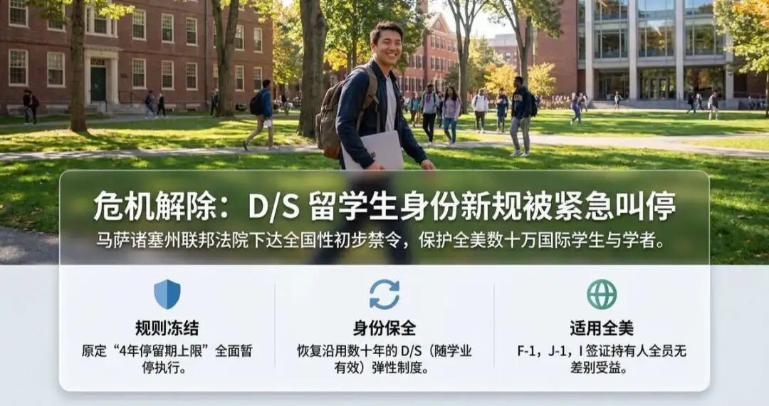 准留学生与美高/美本家庭必看:D/S法案暂缓生效,你的身份安全吗? 准留学生与美高/美本家庭必看:D/S法案暂缓生效,你的身份安全吗?