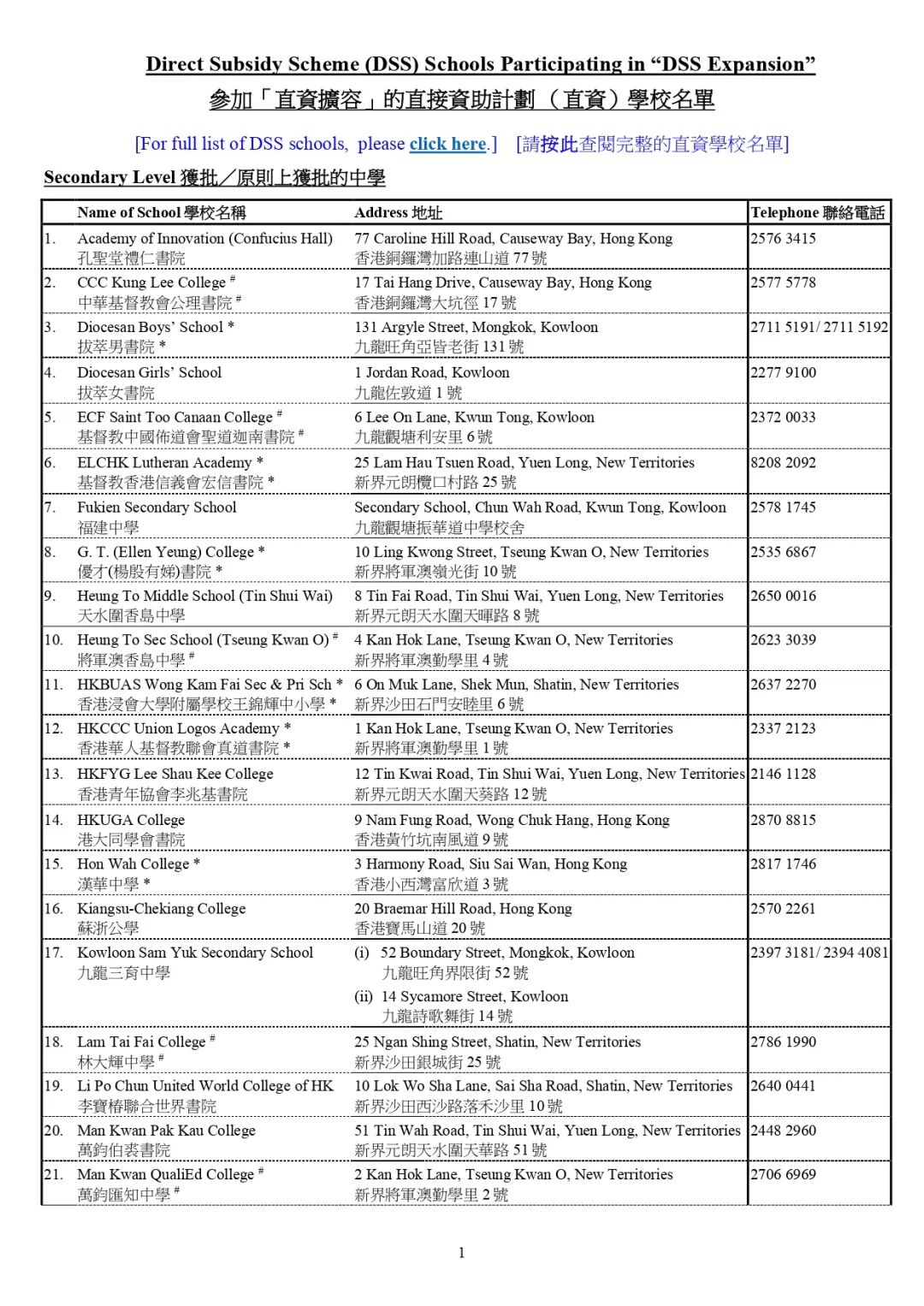 香港中小学向全球扩招非本地生 包括男拔 女拔 圣保罗男女学校 内地生可以直接读吗