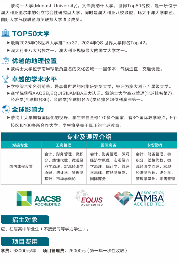 2+2中外合办 | 2026年西安外国语大学2+2国际本科&蒙纳士大学定向班 2+2中外合办 | 2026年西安外国语大学2+2国际本科&蒙纳士大学定向班