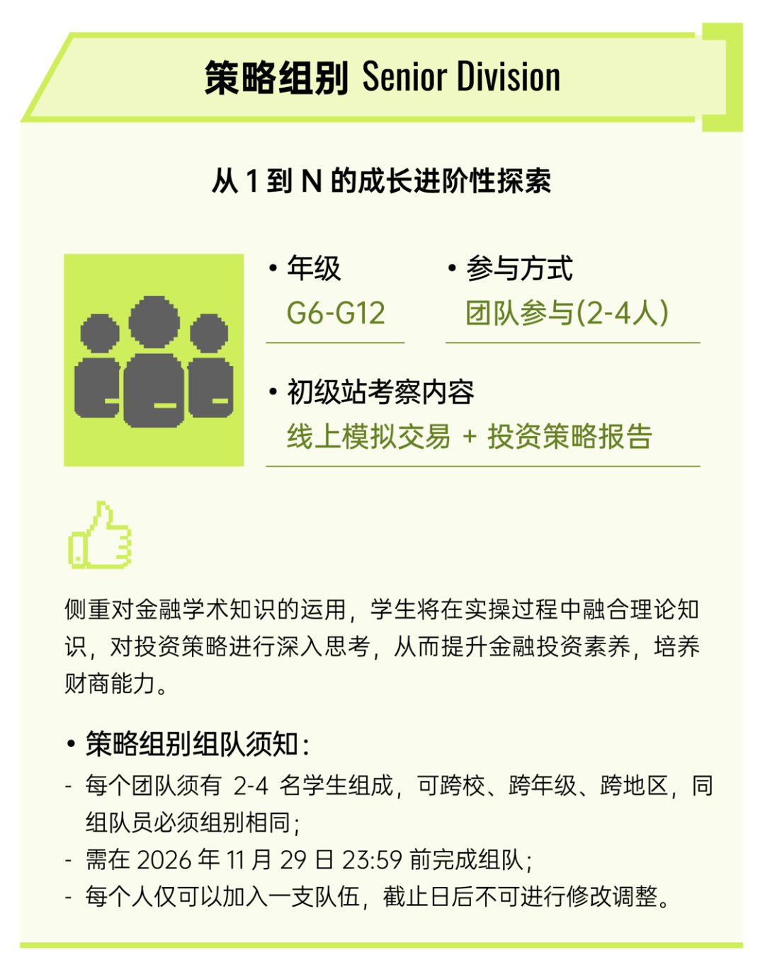 SIC中学生投资挑战竞赛介绍