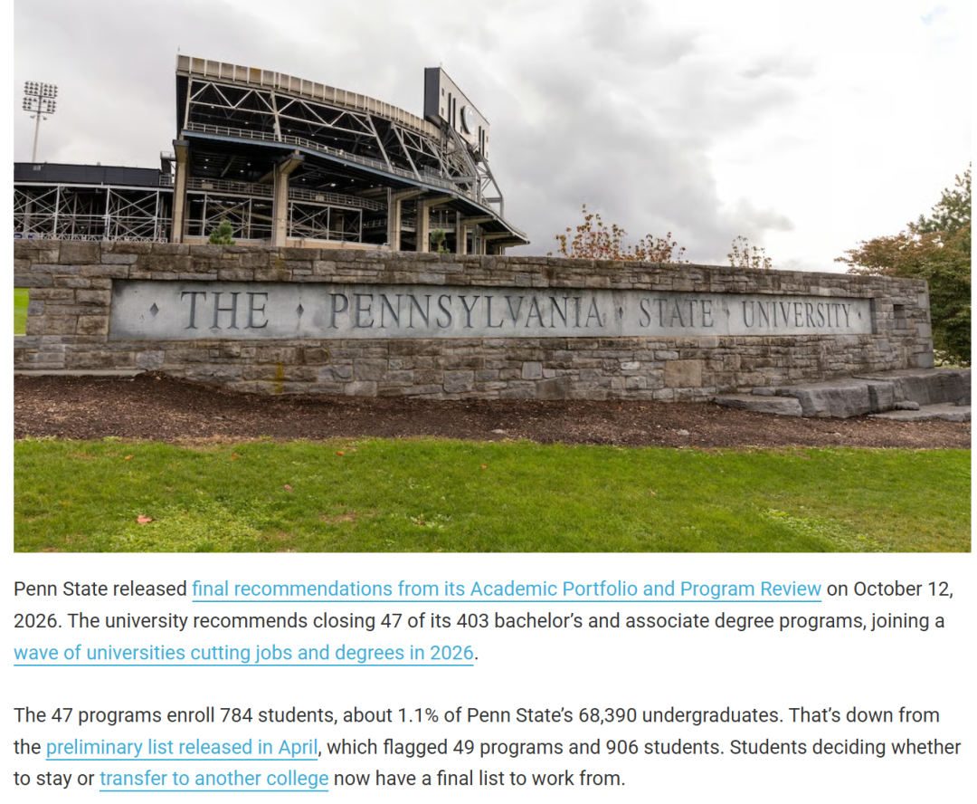MIT 发布 MIT for America 计划,东北大学新增 24 个 AI+X 交叉专业,宾州州立关闭47个本科专业! MIT 发布 MIT for America 计划,东北大学新增 24 个 AI+X 交叉专业,宾州州立关闭47个本科专业!