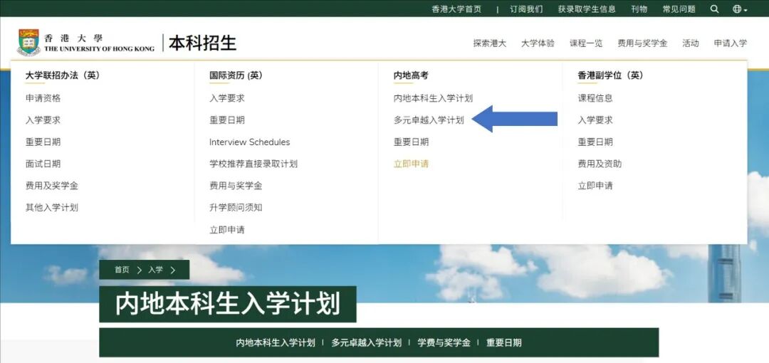 2027年港大网上申请指南