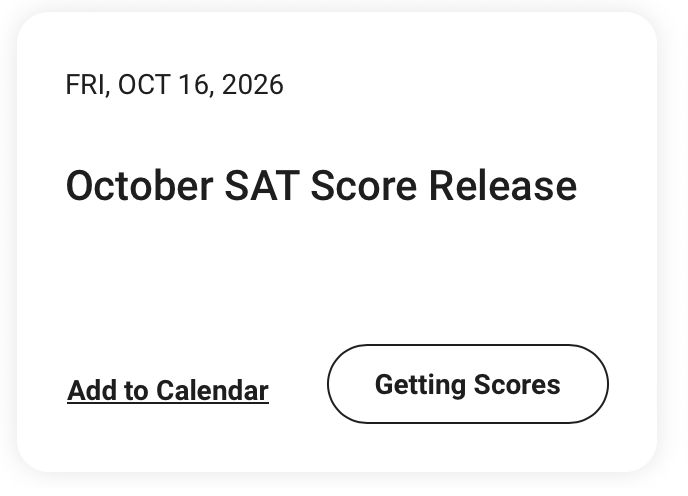 10月SAT成绩查询