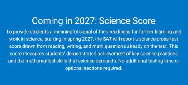 CB宣布2027年春季起SAT新增Science科学分数 CB宣布2027年春季起SAT新增Science科学分数