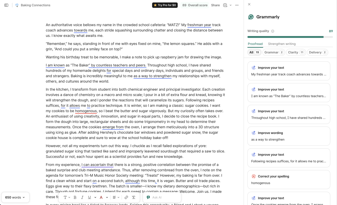申请文书提交前的自检神器 Grammarly PSgrader GPTZero