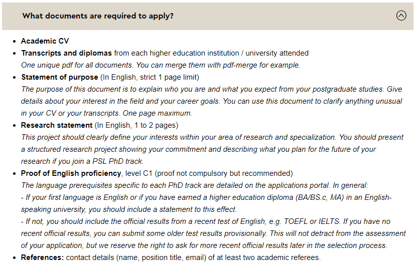 法国QS前100!PSL大学PhD英授硕博连读项目!27fall申请季新变化! 法国QS前100!PSL大学PhD英授硕博连读项目!27fall申请季新变化!