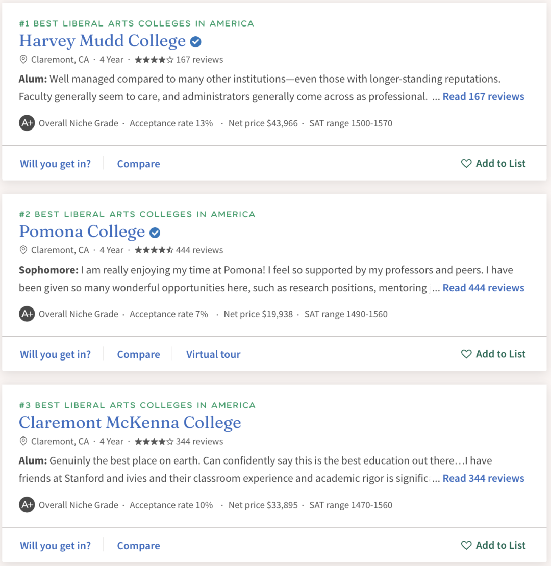 2027 Niche最佳美国大学排名：UCLA拿下公立第一，NYU跌出前50